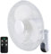 Melchioni Family | Ventilatore da Parete, 3 Pale, 40 cm di Diametro, 3 Velocità, Timer 7:30 ore, Funzione Oscillazione, con Pannello Comandi, Telecomando, Colore Bianco