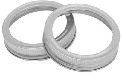 Cabilock 5pièces Couvercles Et Bagues à Vis Pour Bocaux Verre Lot De Anneaux Métalliques Standard Pour Conserves Et Mise Conserve