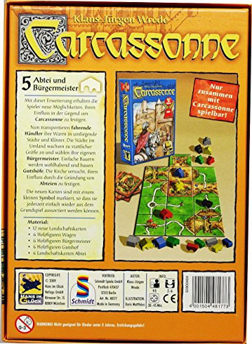 Hans im Glück 48177 - Carcassonne 5. Erweiterung Abtei und Bürgermeister