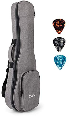 Kmise 30 inch Baritone Gig Bag Soft Carring Case for Guitarlele Baritone Ukulele Double Strap with 3 Uke Picks