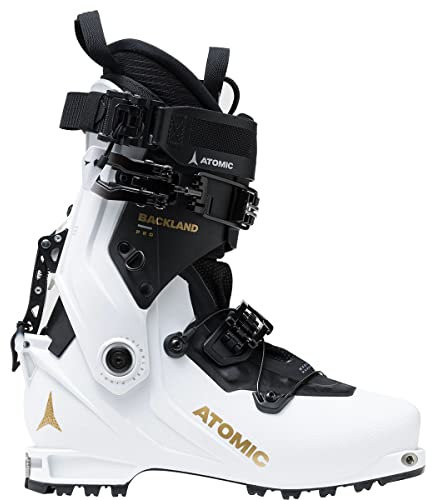 Atomic Damen Backland Pro W Wh Skischuhe, Weiß, Schwarz, Gold, 38 EU