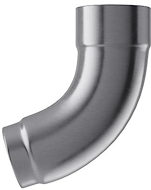 Fallrohrbogen für Dachrinne, Regenrohrbogen aus Titan Zink, einfache Verbindung zwischen Fallrohren 87 mm / 72 Grad