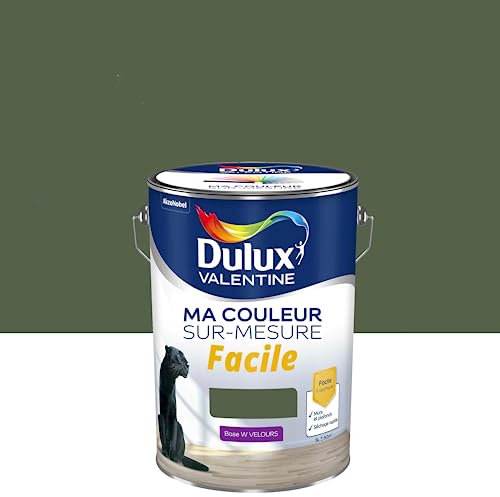 Ma Couleur Sur-mesure par Dulux Valentine – Peinture Intérieure Murs, Plafonds, Boiseries - Facile à appliquer - Velours Vert Tropical 5 L