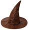 Aomig Hexenhut, Braun hexenhüte Kostüm Zubehör, Zauberer Hut deko Kostüm Cosplay für Halloween Party Gastgeschenke Festival Verkleidung