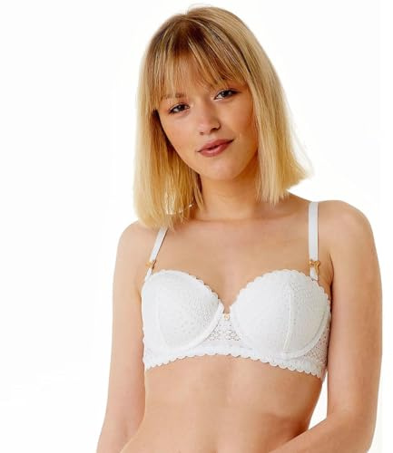 Brigitte Bardot Lingerie - Soutien-Gorge Ampliforme Coque moulée Blanc Instinct - Blanc - 85C - Femme