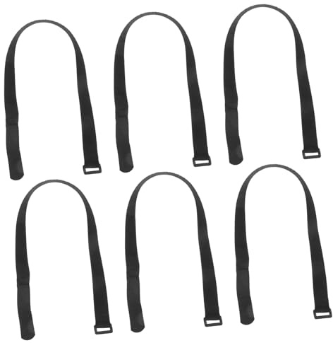 Parliky 6 Pièces Lot de Sangles De Fixation Réutilisables pour Parapluie De Taille Sangles Ajustables Et Anti-Vent pour Parasol De Terrasse Et Tente