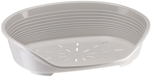 Ferplast Cama de Plástico para Perros Medianos-Grandes 93 x 68 x 28cm, Lila
