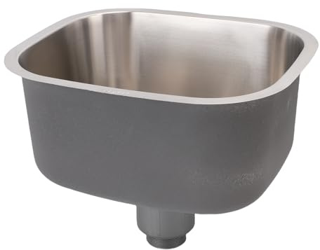 Fafeicy Lavello da a Vasca Singola Sottopiano, Acciaio Inossidabile 304, Design Antiruggine, Compatto per Bagno Bar - Lavabo Integrato 15,2x12,8 Pollici