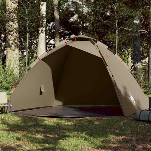 Genérico Tienda de Pesca 4 Personas Apertura rápida marrón,Deportes,Actividades al Aire Libre,Camping y Senderismo,Tiendas de campaña,4005324
