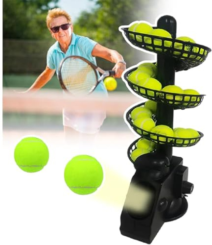 Macchina per palline da tennis con frequenza di 3,5 secondi, capacità di 28 palline, costruzione composita per allenamento adulto