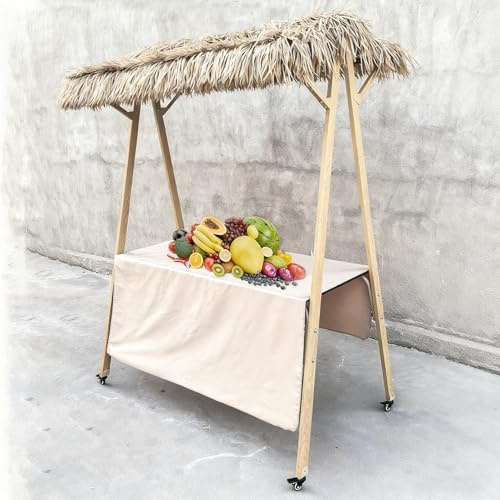 Carrito de venta plegable con toldo, puesto portátil para mercados al aire libre y eventos, ideal para vendedores de comida callejera