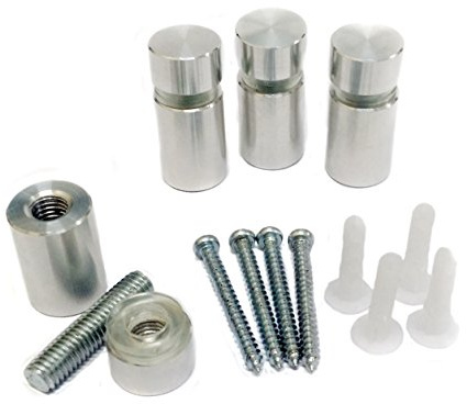 Audio-Visual Direct Brand Stand Off Mounting Kit - Includes Mounts, Screws, and Wall Anchors (Set of 4)