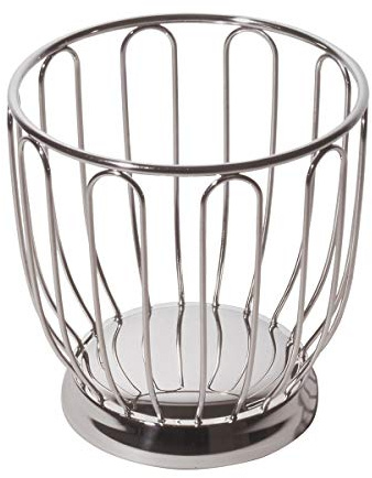 Alessi 370 Korb für Servierkörbe zum Servieren (Rund, Edelstahl, Edelstahl)