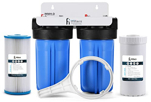 iFilters 4.5 x 10 Sediment CTO Heavy Metals Well Water Filtration System
