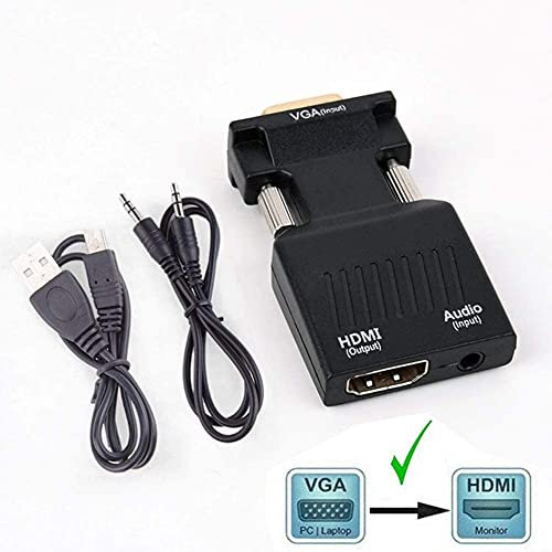 TB vga Cable VGA to HDMI Converter USB