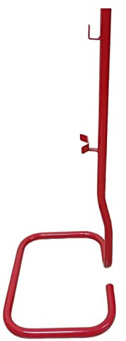 FERRETELIX® Soporte extintor con enganche plano y redondo valido para extintores de 6 kg ABC y 2 kg CO2