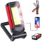Arbeitsleuchte LED Werkstattlampe 7 Modi 2*XPE+COB LED IP67 Wasserdicht Taschenlampe 360° Drehbare COB Magnetisch Arbeitslampe für Auto KFZ Camping Werkstatt Notfall