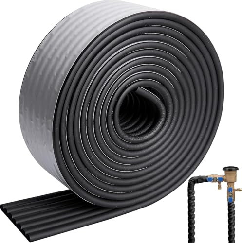 8cm x 5m Misolation pour Tuyau de Chauffage - Isolant Tuyaux - Isolation Tuyau Exterieur -Manchon Isolant Tuyau