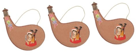 PRETYZOOM 3Pcs Cruche à vin jeux plein air bagage à main sacoche portable poche hydratation impermeabilisant réutilisable bouteille bière compressible bota de stockage de lait cuir