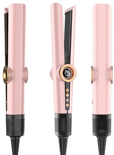 Airstraight - Piastra per capelli 2 in 1 per capelli 2 in 1, per raddrizzare, 2 in 1, per acconciatura bagnata a secco, senza danni termici, rapida asciugatura e lisciatura, per capelli da mezze