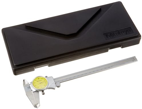 Mitutoyo 505-733 D20FX Dial Caliper, 1 mm/Rev, 0 mm-200 mm, 0.01 mm