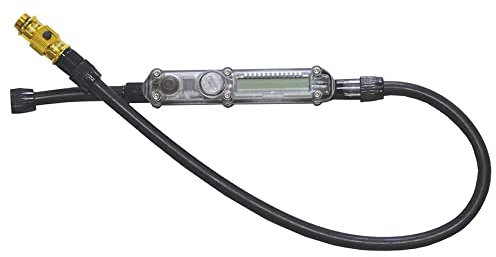 LEZYNE Ersatzschlauch mit ABS FLIP Venti für Micro Floor Drive Pumpen Gold-glänzend, 1-HOSE-MFD-V1DIGI Standluftpumpe, Standard