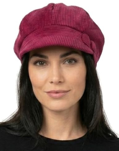 Cool4 Grobcord ballongmössa sammet optik snöre bakerboy mössa chemo cap visor A06