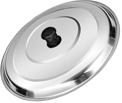 Alipis 33 Cm Couvercle Acier Inoxydable, Couvercle de Casserole et de Wok, Accessoire de Cuisine Universel pour Faitout, Marmite et Poêle Large