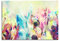 Pixxprint Glasbild, Wandbild aus Echtglas, Farben Festival Holi Indien, 60x40 cm, inkl. Aufhängung und Abstandshalter