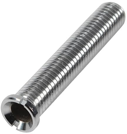 M12x70mm Küchenspüle Korbschraube, Hohlschraube Spüle, Messing Hohlschraube für Siebkorbventile, Spülbeckenkorb Schraube für Waschbecken Sieb Stopfen, Küche (Silber)