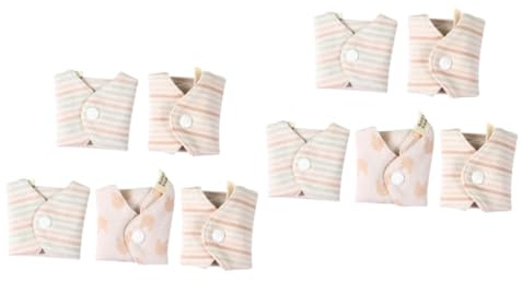 Beaupretty 10pezzi Assorbenti Mestruali Lavabili Teli Sanitario Reutilizzabili Morbidi e Traspiranti Per Uso Design Random