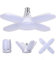 SAUGLAE LED Garage Lights, B22 Deformable 60W 6800LM, Warm White 3000K, LED Garage Light Bulbs with 5 Adjustable Panels for Warehouse, Workshop, Basement (Pack of 1)