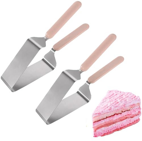 monTTese Cortador y separador Triangular de pasteles, dispositivo de acero inoxidable ajustable, para pasteles, repostería, Rebanador Triangular de acero inoxidable para Tartas