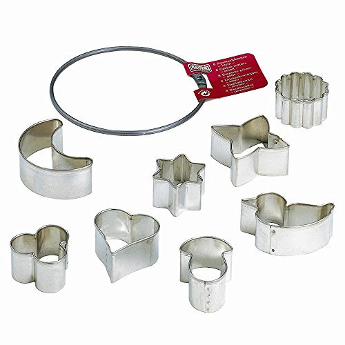 Original Kaiser Ausstechformen- Ring klein 8-teilig, Weihnachten Starter-Set, Keksausstecher, Plätzchen Ausstecher für Kekse, Plätzchen unterschiedliche Größen