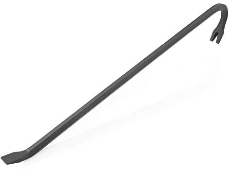 GreatNeck WR30 Wrecking Bar, 30 Inch, Multi-Use Contractor & Demolition Tool, Goose-Necked Body for Max Leverage, Nail Puller & Chisel Ends, Drop-Forged Steel Body, Rust Resistant, Heavy Duty