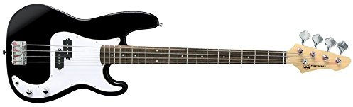 GEWA E-Bass, RCB-100 schwarz, Massiver Basswoodkorpus, Ahornhals, Pakkaholz-Griffbrett, verchromte Hardware