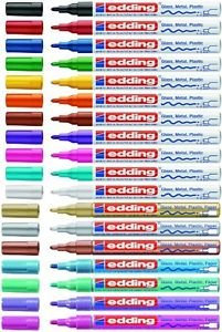 edding 780 glanzlack-marker dünn (0,8 mm) 8 Farben wählbar 751 Sortiert Mit Metallic