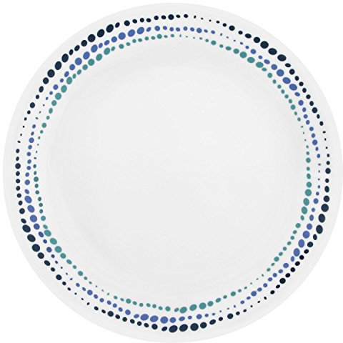 Corelle Livingware Ocean Blues Dinner Plates, 26 cm, Pack of 8