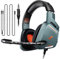 Cyclotronix G800 Gray Stereo Gaming Headset for PS4, PC, Xbox One Controller, Noise Cancelling Over Ear Headphones with Mic, Headphone-Mounted Mute Button, Bass Surround, Flexible, Light Weight!
