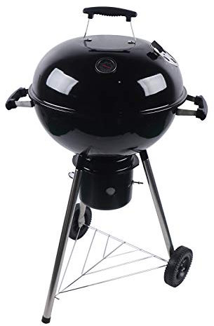 Barbecue a carbonella, barbecue a sfera, da viaggio, barbecue da campeggio, con coperchio rotondo e foro di ventilazione, numero adatto per 5-8 persone, 94 x 47 cm
