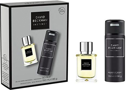David Beckham Instinct Giftset For Him, 30ml Eau De Toilette & 150ml Deo Spray