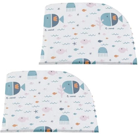 Jané Parasol para Coche, Protege de Insectos, Protege del Sol, 2 Unidades por Pack, Talla XL, Azul