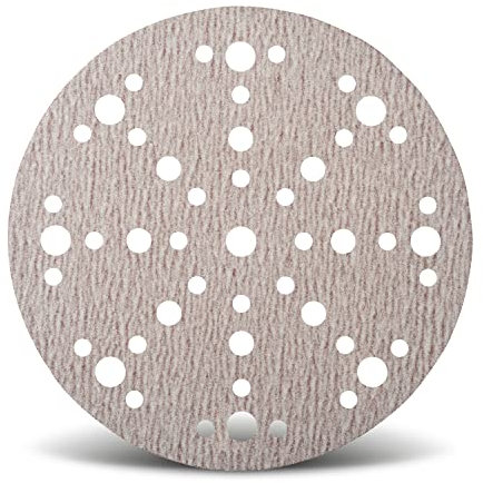 Wfix PRO F225 superlanglebige Schleifscheiben 150mm Klett 48-Loch-Perforation für den profesionellen Einsatz, Körnung P220 fein - 100er Schleifpapier Set für Karosserie, Nautik, Zimmerei und Holz