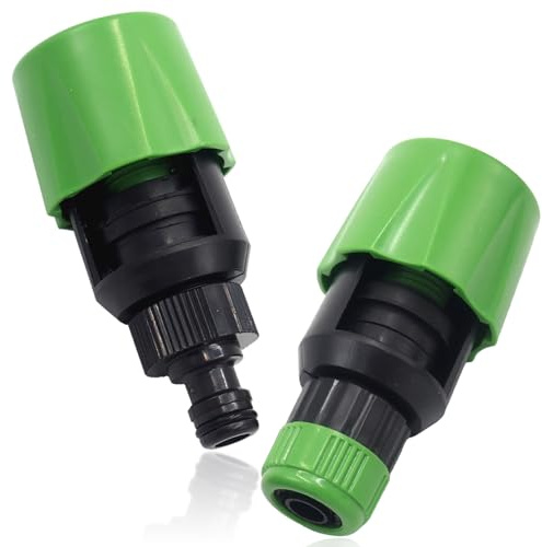 2 conectores de grifo de cocina, conector de grifo de fregadero, conexión para grifo de riego de jardín, adaptador de tubo de fregadero, accesorios de manguera