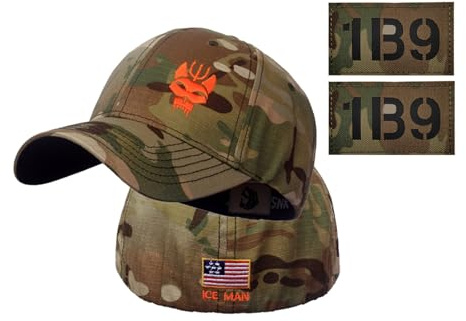 YUSENGMOO Men's Seal Team Tactical Baseball Cap Snapback Stretchable Hat Running/Fishing Camouflage Full Back Cap + 2 Patch (7,Large)