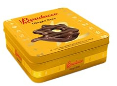 Bauducco Ginger Star Cookies - Delicious Gingerbread-Inspired Holiday Cookies, Festive Star-Shaped Treats, Individually Wrapped for Snacking, Dessert & Gifting, 12.7 oz Giftable Tin (12 Pack)