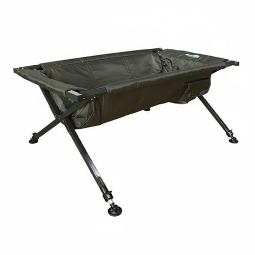LOVIVER Lit de Pêche Pliable Berceau pour Carpe Cradle de Capture Surface Rembourrée Structure en Acier Tissu Oxford Résistant Montage Rapide Pieds Ajustables