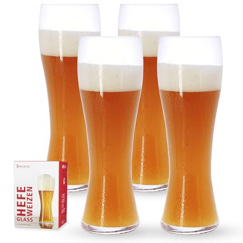 Spiegelau & Nachtmann, 4-teiliges Hefeweizenglas-Set, Kristallglas, 4991975, Beer Classics