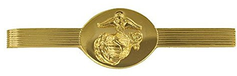 US Marine Corp Tie Bar Clip Anodized Gold Enlisted by Vanguard