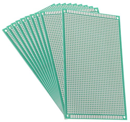 sourcing map 10 Stk. 9x15cm Einseitige Universal Leiterplatte Leiterplatten Lochrasterplatine PCB Platine für DIY Löten